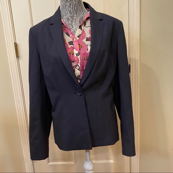 🦋 Classiques Entier Single Button Wool Blazer - Picture 3 of 7